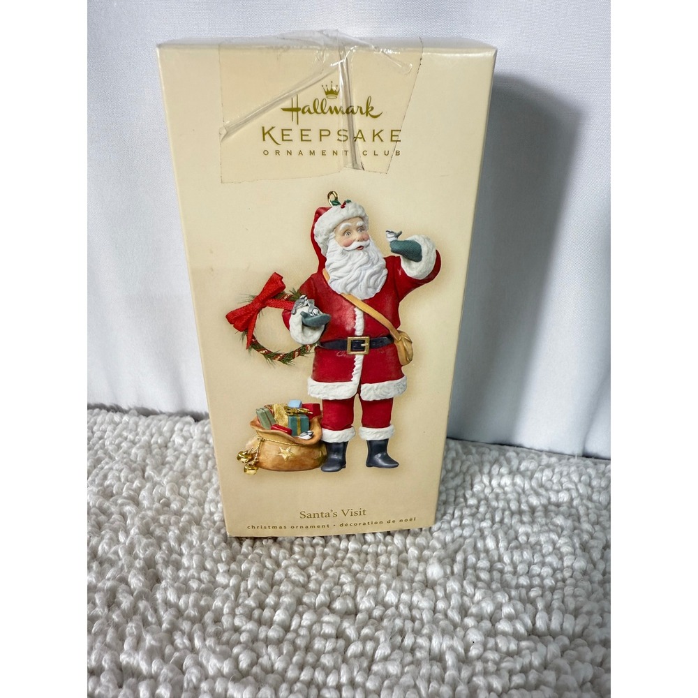 Hallmark Keepsake Ornament Club Santa's Visit 2007 Christmas Decoration‎